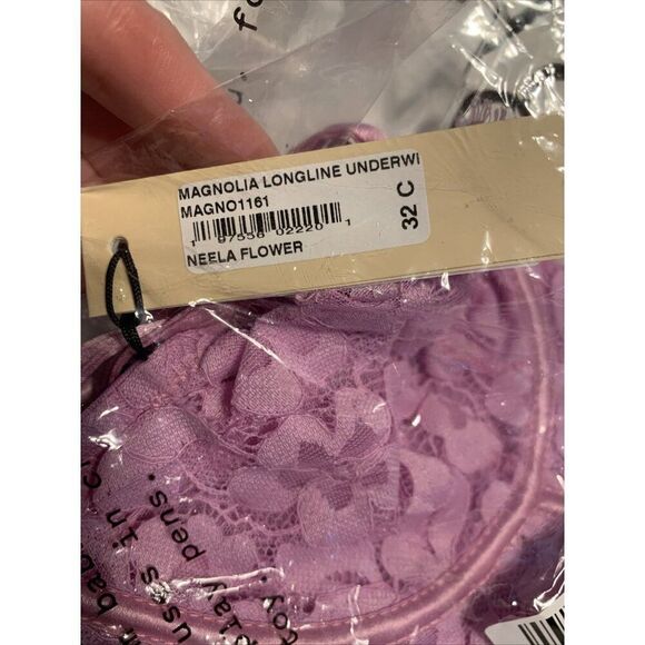 Cosabella New Magnolia Longline Underwire Lace Pink Bustier Top Tank 32 C - Picture 7 of 7